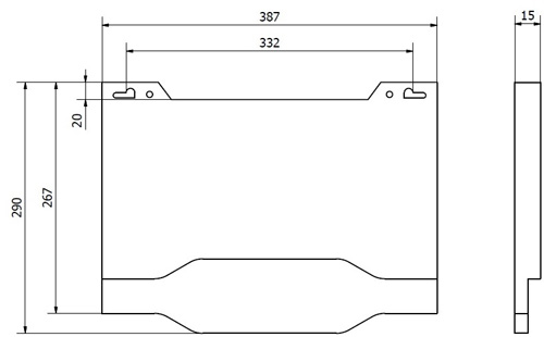 Одноразовые бумажные сиденья Jofel AM20040 - размеры