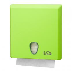 Зеленый диспенсер для бумажных полотенец Lime Z-укладки