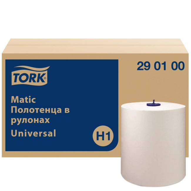 Tork Matic H1 полотенца в рулонах 280 м, 1 слой, 6 рулонов