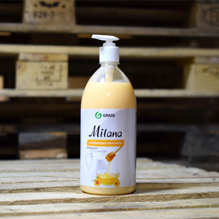 Жидкое крем-мыло Milana Молоко и мед GRASS 1 л