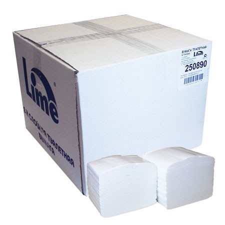 Туалетная бумага в пачках Lime V, 250 л, 2 слоя