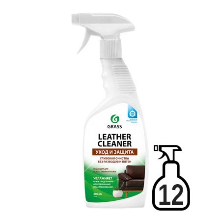 Grass Leather Cleaner для поверхностей из кожи, 0,6 л