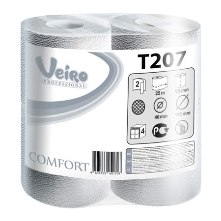 Туалетная бумага Veiro Comfort, 25 м, 2 слоя, 48 рул