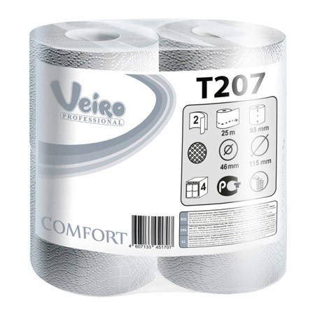 Туалетная бумага Veiro Comfort, 15 м, 2 слоя, 48 рул